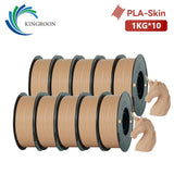 KINGROON 10KG PLA Filament For 3D Printer 1.75mm Wholesale 3d Printing Wire Materials Neatly Wound Vacuum Packaging Fast Ship