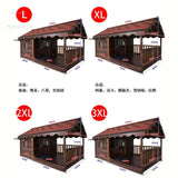 Outdoor Balcony Dog Houses Solid Wood Courtyard Dogs Kennels Breathable Garden Pet Villa Patio Puppy Nest Pet Supplies