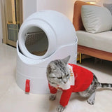 Smart Automatic Cat Litter Box Self Cleaning Enclosed Toilet Odor Elimination Remote，cat supplies，Self-cleaning cat litter box