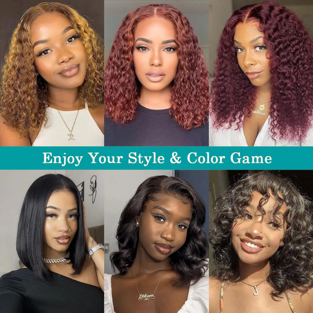 Brazilian Curly Lace Front Wig Short Bob Frontal Wigs Deep Wave 13x4 HD Lace Front Human Hair Wigs Pre Plucked With Baby Hair