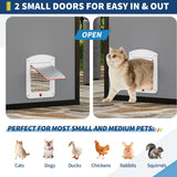 Extra Large Aluminum Outdoor Catio Enclosure For Multiple Cats Walk-in Cat Run With UV-Proof Cover Platforms & Adjustable Doors