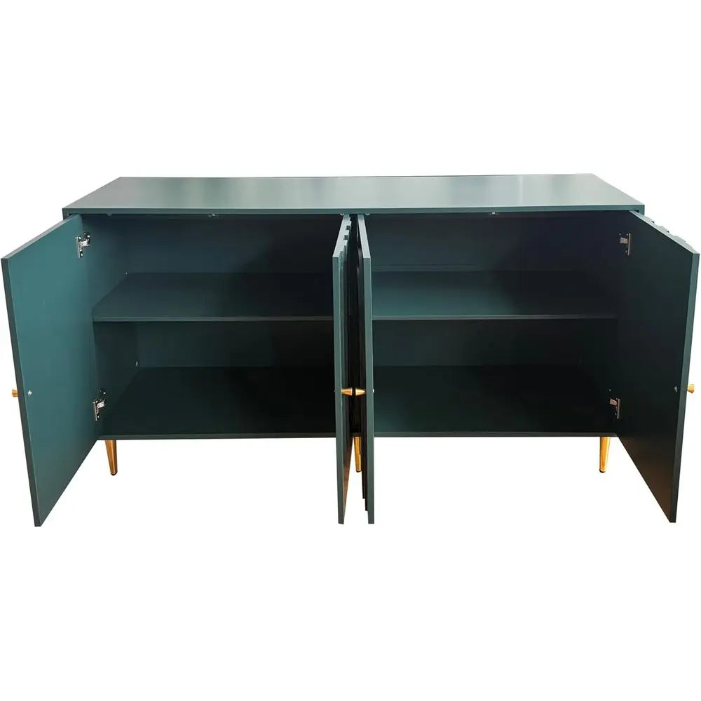 Sideboard Buffet Cabinet for Kitchen and Dining Area with 4 Doors, Large Storage Solution