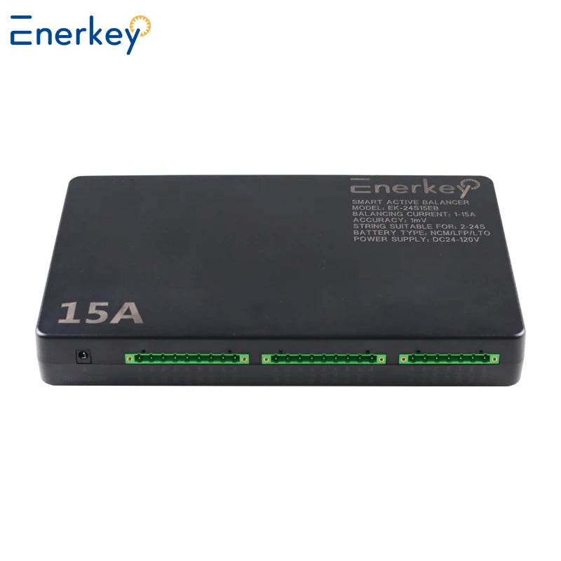 Enerkey 15A Smart Active Balancer 2S~24S Lifepo4 / Lipo/ LTO Battery Energy Equalization Connectivity APP with CAN Port