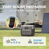ECOFLOW Portable Power Station RIVER 2 Pro 700, 716Wh LiFePO4 Battery, 4x800W AC Outlets, Solar Generator