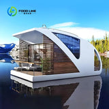Customized Luxury Floating Home Pontoon Boat Prefab Water Mobile Hotel Offshore House Boat for Leisure and Vacation
