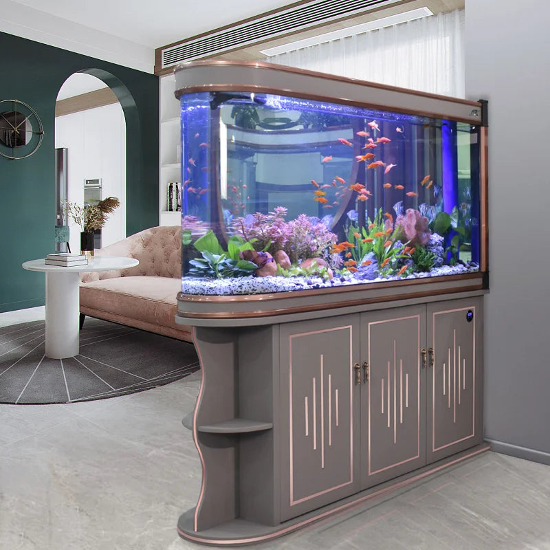 All-in-One AquariumHigh-Quality Dining Table Aquarium, Living Room Premium Aquarium And AccessoriesFish TankSelf-Cleaning Fish T