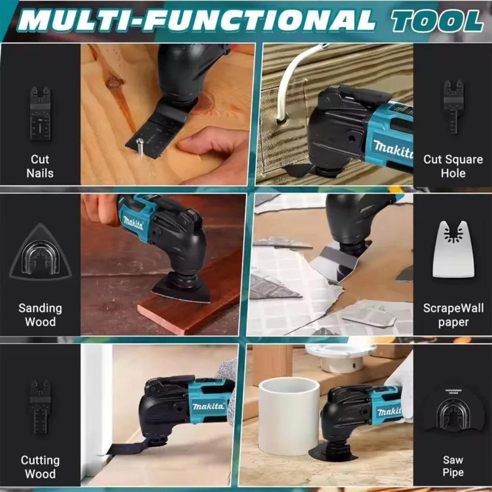 Makita 18V Cordless Heat Gun Handheld Hot Air Soldering Gun LED Display 550°C Temperature Control Thermal Blower Tool