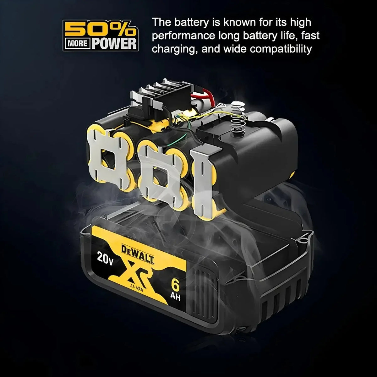 DeWalt 20V 6.0Ah MAX Battery Power Tool Replacement for DeWalt DCB184 DCB181 DCB182 DCB200 cordless drill 20v Battery