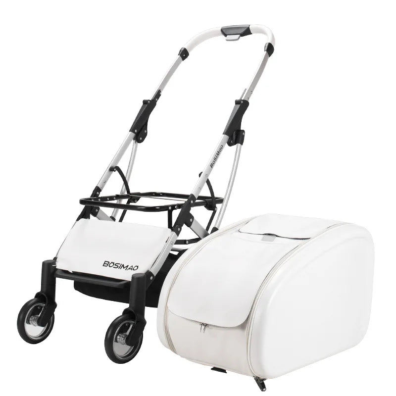 Luxury Pet Stroller Dogs 4 Wheels Foldable Detachable Cat Stroller Outdoor Walking Small Medium Puppy Strollers Portable Cheap