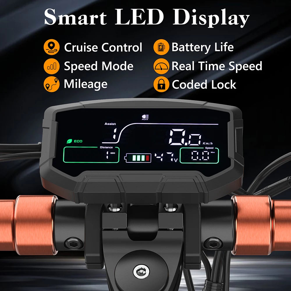 IENYRID M4 Pro S+Electric Scooter 800W Motor 48V 12.5AH Battery 10"Tire Escooter 45km/h Max 40-50KM Range Disc Brake LCD Display