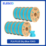 ELEGOO 4KG/5KG/10KG PLA+ Filament 1.75mm 3D PLA for FDM Printer