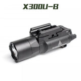 SOTAC Tactical X300UB X300U-B Flashlight X300U Scout Light White LED Hunting Weapon Light Fit 20mm Picatinny Rail