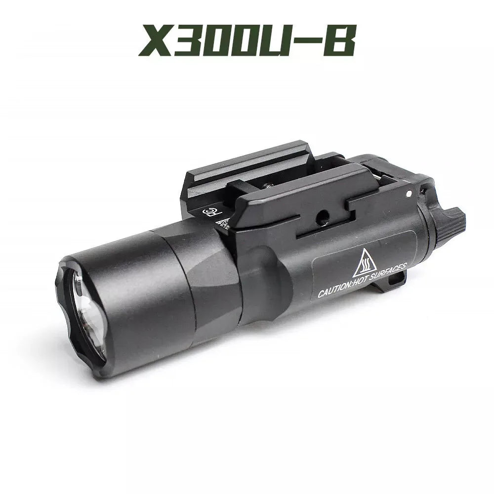 SOTAC Tactical X300UB X300U-B Flashlight X300U Scout Light White LED Hunting Weapon Light Fit 20mm Picatinny Rail