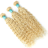 8-32 inch Deep Wave Human Hair Bundles Remy Brazilian Hair 613 Blonde