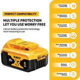 100% Original Dewalt 20V Battery 2AH 9AH Li-Ion Replacement Battery Charger Combo DCB202 DCB609 DCB209 DCB206 Power Tool Battery
