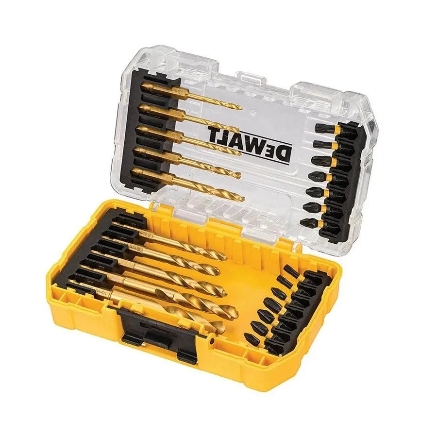 DEWALT 24PCS Flextorq Drill Driver Bit Set and Metal Twist Drill Bit Power Tools Accessories DT70748T-QZ