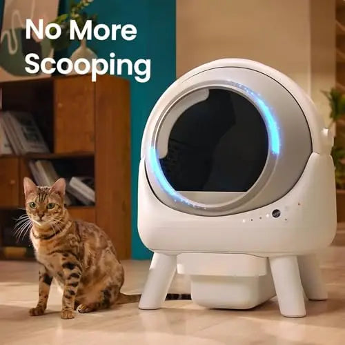 Self Cleaning Litter Box Orbitie Automatic Cat Litter Box Self Cleaning for Multiple Cats with App Control