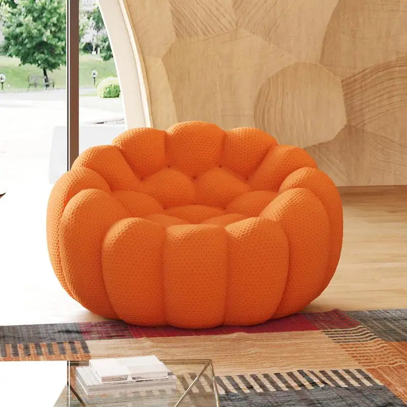 Orange Bubble Modular Sofa Single Seat - Cozy, Contemporary Design for Living Room or Lounge Area