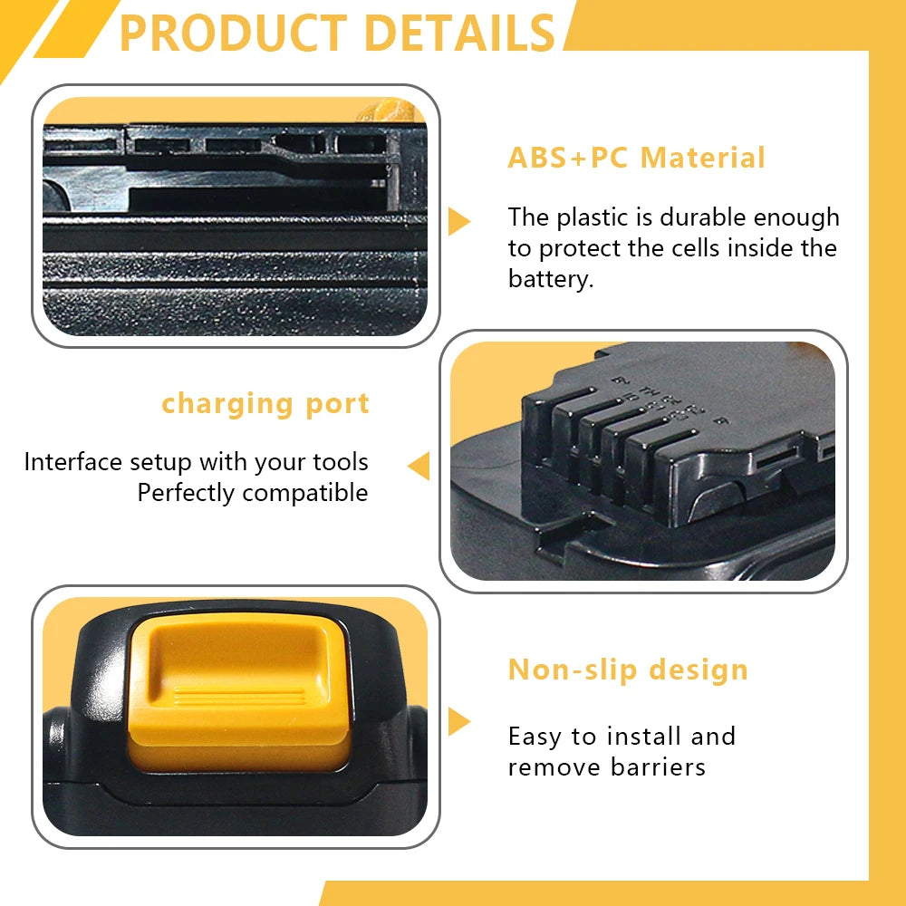 For DeWalt DCB143H 14.4V 3Ah-6Ah 4S2P Lithium Battery for Dewalt Batteries Tools DCB140 DCB142 DCD735L2 DCF835C2 DCF835L2 DCL030