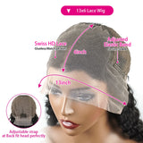 30 36 40 Inch Straight 13x6 HD Lace Frontal Wig Human Hair Transparent Lace Front Wig 300% Full Human Hair Lace Wigs on Sale