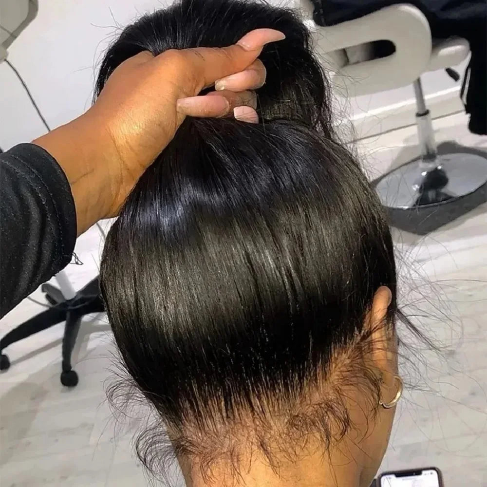 360 Full Lace Wig 30 40 Inch Bone Straight Human Hair Wigs 13x6 Hd Transparent Lace Front Pre Plucked Brazilian Hair For Women