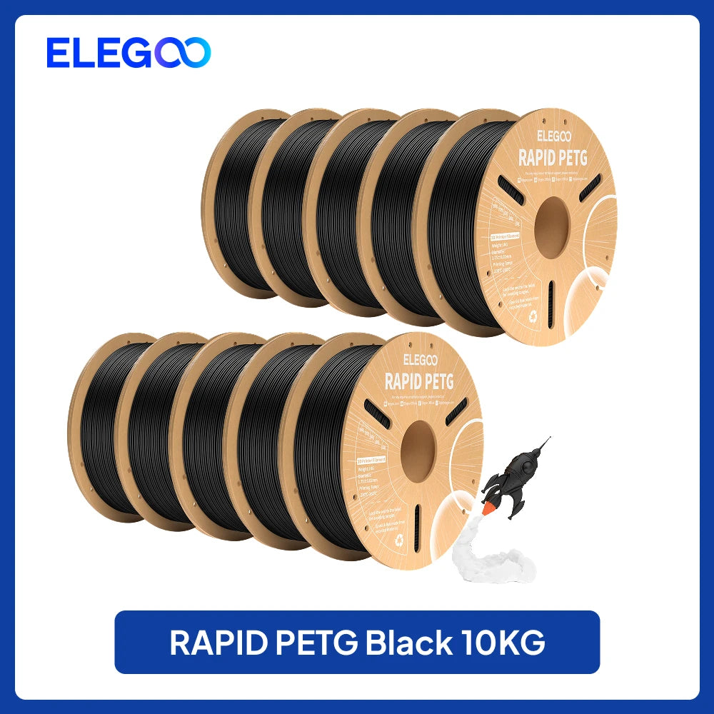 ELEGOO 4KG/5KG/10KG 1.75mm Rapid PETG Filament