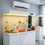 All-in-One AquariumSmart Modern Aquarium With Bottom Filter - Ultra Clear Glass Fish Tank For Freshwater/Saltwater, Home & Offic
