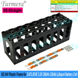 Turmera 12V 24V Battery Frame Flame-Retardant ABS PC Plastic Holder with Latches for CATL EVE 280Ah 320Ah 105Ah Lifepo4 Cell Use