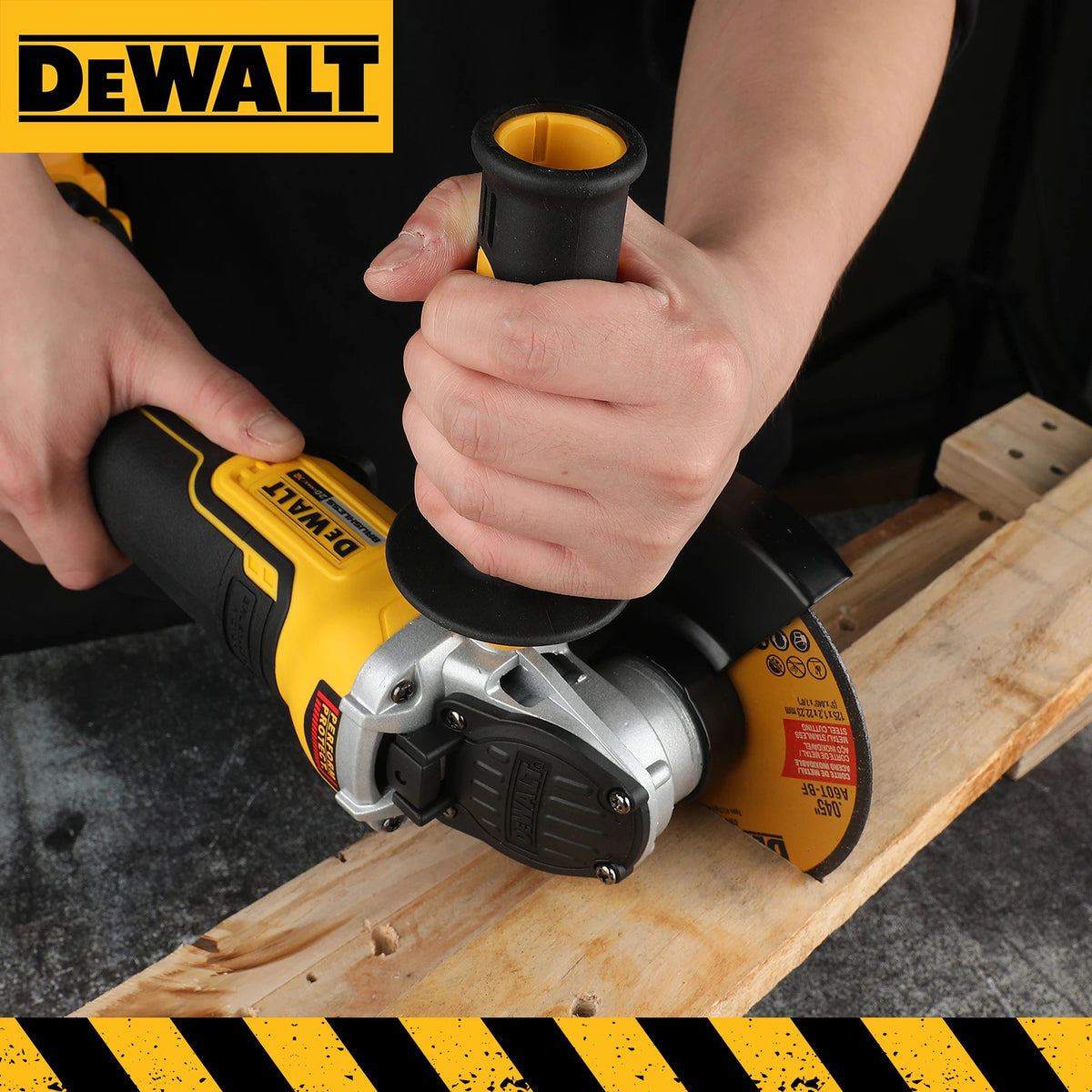125mm Brushless Angle Grinder DEWALT 406 20V Comfortable Ergonomic Handle for Metal Stone Cutting and Polishing Jobs