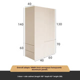 Any Size Custom Honeycomb Aluminum Alloy Multi Storage Bed End Cabinet Bedroom Home Water Moisture Durable Wardrobe Cabinet Stur