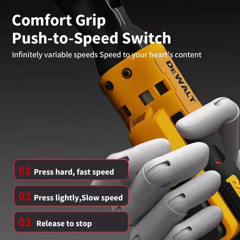 DeWALT Right Angle Electric Wrench Truss Lithium Battery Torque Ratchet Wrench Stage Mount Suitable for DeWALT 20 Volt Batteries