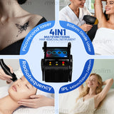 4 IN 1 Soprano Titanium Ice Platinum RF Diode 755 808 940 1064nm 4 Wave PICO Laser ND:YAG Painless Hair Removal Machine