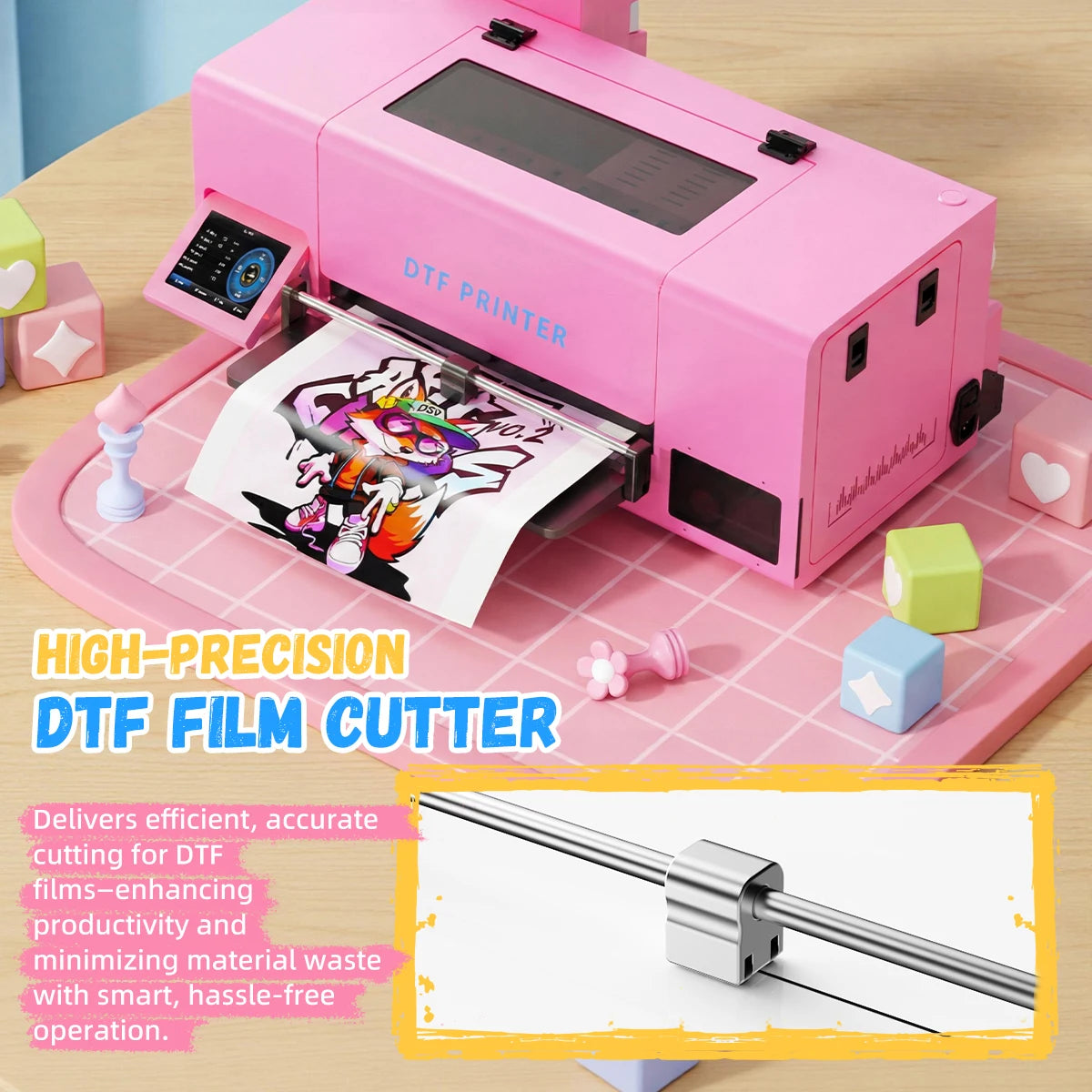 OYfame A3 XP600 DTF Printer with Oven Impreesora DTF Textile A3 Automatic Cleaning White Circulation for tshirt printing machine