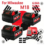9.0Ah/12.0Ah/6.0A M18 18V Replacement For Milwaukee M18B5 XC Li-ion battery Charger, BR, 48-11-1815 2604-20 48-11-1850 charger