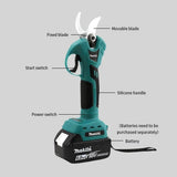 Makita Professional Cordless Electrician Scissors Pruning Shears Cutter 18v Battery Wireless Drills Tools Garden Pruner