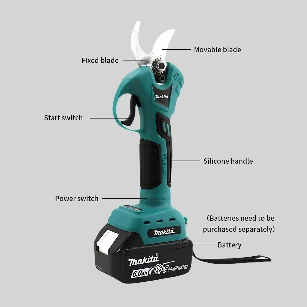 Makita Professional Cordless Electrician Scissors Pruning Shears Cutter 18v Battery Wireless Drills Tools Garden Pruner