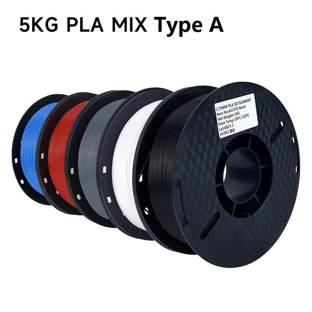KingRoon 5KG 10KG PLA PETG Filament 1.75mm 3D Printer Plastic No Bubble Spool 3D Printing Materials for 3D Printers
