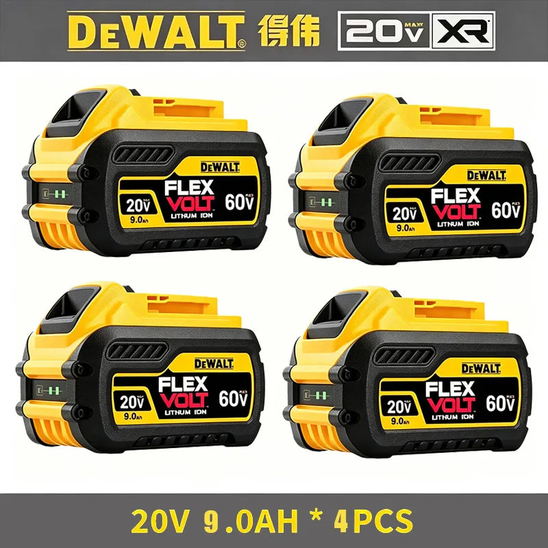 100% Original 20V 6.0Ah MAX Battery Power Tool Replacement For DeWalt DCB184 DCB181 DCB182 DCB200 20V 5A 6A 18Volt 20v Battery.