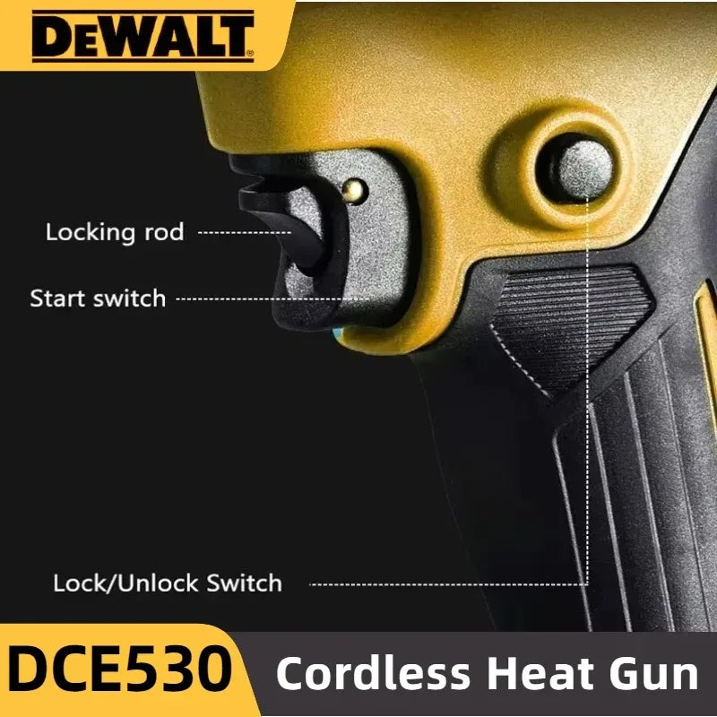 DEWALT DCE530 300W  Cordless Heat Gun High Power Thermal Blower for Welding And Heat Shrink Wrapping Compatible Tool