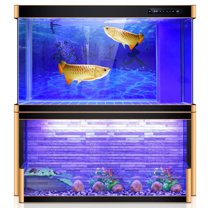 All-in-One AquariumHigh Quality Transparent Glass Fiberglass Aquarium Accessories For Fish Tank Lighting In Living Room Office I