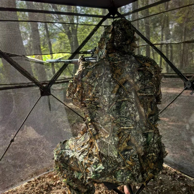 Outdoor Camouflage Tents Portable Durable Camping Tent Waterproof Adjustable Rope Field Hidden Hunting Shelters Quick Opening