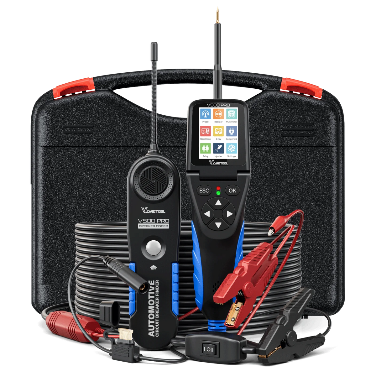 VDIAGTOOL V500PRO 2-in-1 Automotive Power Probe Tool with Multimeter/Oscilloscope/Injector Test 9-30V Circuit Voltage Break Test
