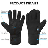 Savior Heat Winter Ski Heated Gloves Hand Warm Rechargeable Eelctric Battery for Men Women Keep Heating Outdoor Sports Gloves