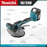 Makita 18V High‑Capacity Tile Vibration Leveling Machine for Wall & Floor Tiling Home Decoration Power Tool