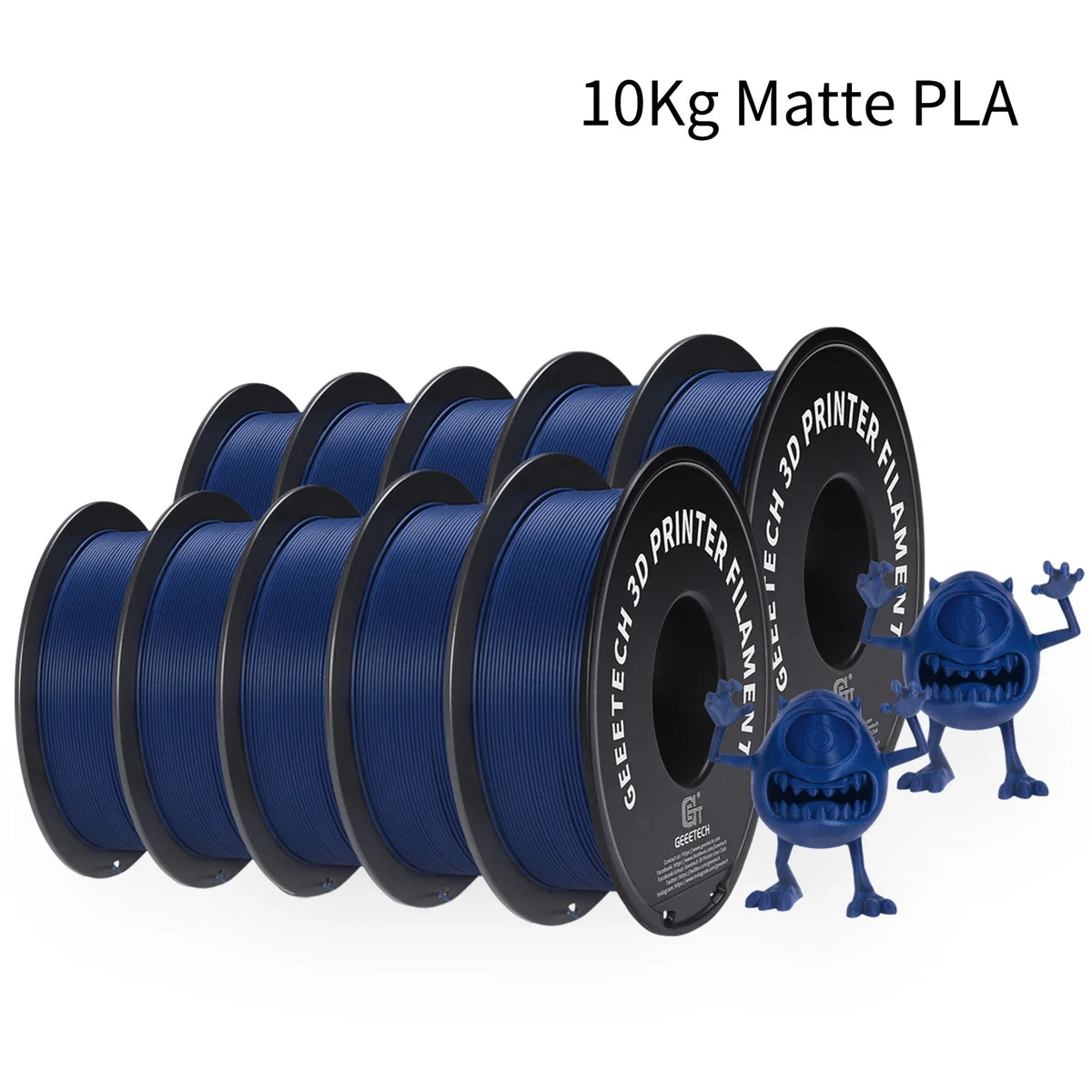 GEEETECH 10Kg 3d Matte PLA Filament 1.75mm Spool Wire For 3D Printer Material,Safety, Vacuum packaging