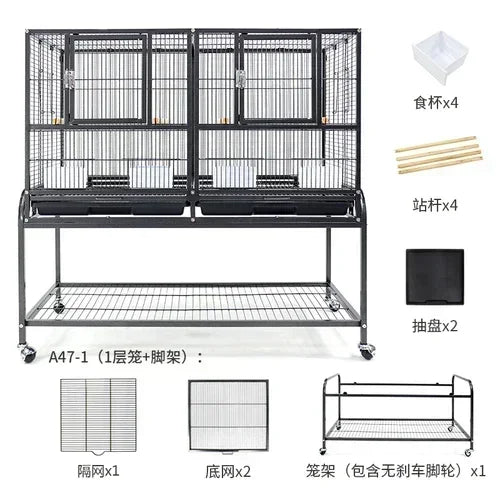Pet Aviary Bird Cage Parakeet Rabbit Protective Chinchilla Breeding Cat Outdoor Hut Bird  Quail Pajaros Bird Accessories