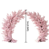 Artificial 10FT/6FT ox horn shape Arch Blossom Tree Flower Stand Indoor For Party Wedding Decor cherry blossom Large Plants Tree