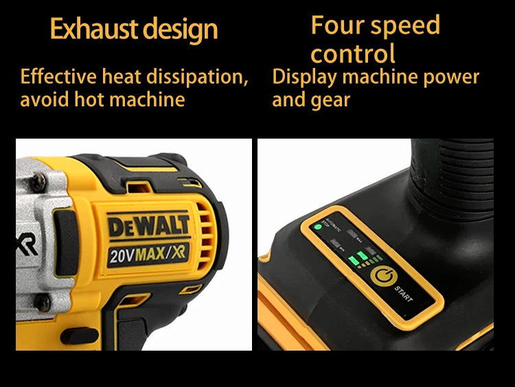 DEWALT DCD887 Wireless Brushless Electric Screwdriver Drill Tool