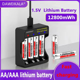 AA AAA rechargeable battery 1.5V lithium battery long life for Mouse Flashlight Fan Game Machine electric toy