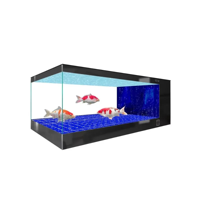 All-in-One Aquarium2026 New Model Indoor Rectangle Ultra-Large Fish Tank For Koi Fish Living Room Use No Water Change Required E
